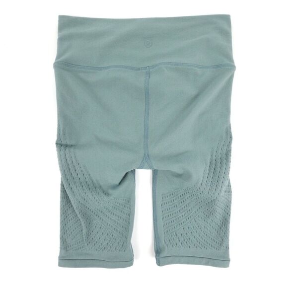 LULULEMON Reveal Short Digital Rain Tidewater Teal Bike Shorts Athleisure Lounge - Picture 6 of 8